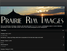Tablet Screenshot of blog.prairierimimages.com